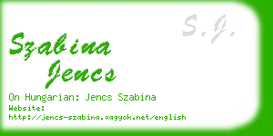 szabina jencs business card